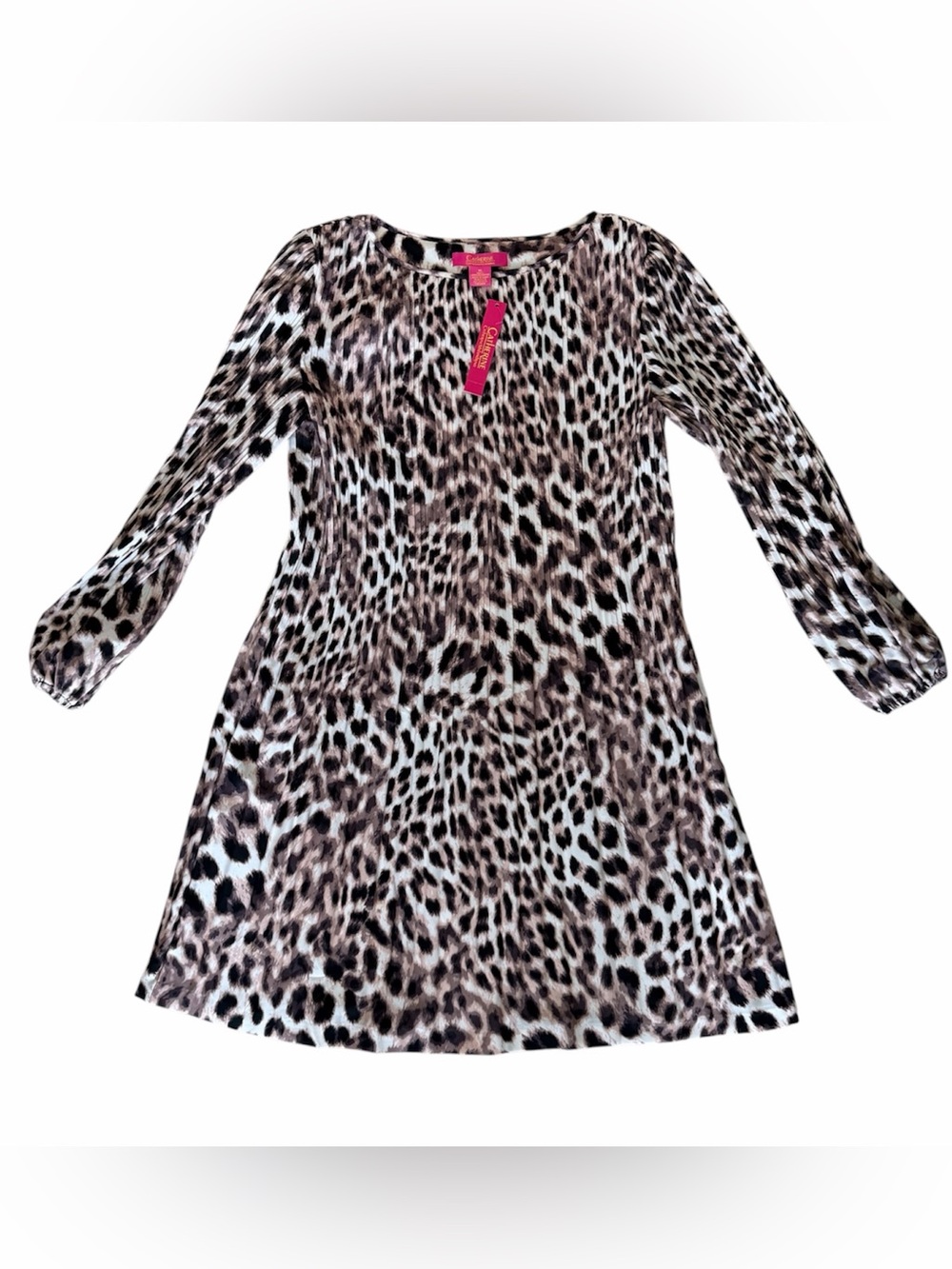 NWT Catherine Malandrino Leopard Print Petra Shift DresS